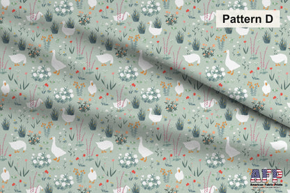 Blue+Green Goose Fabric Bundle Set - Shop now at American Fabric Prints