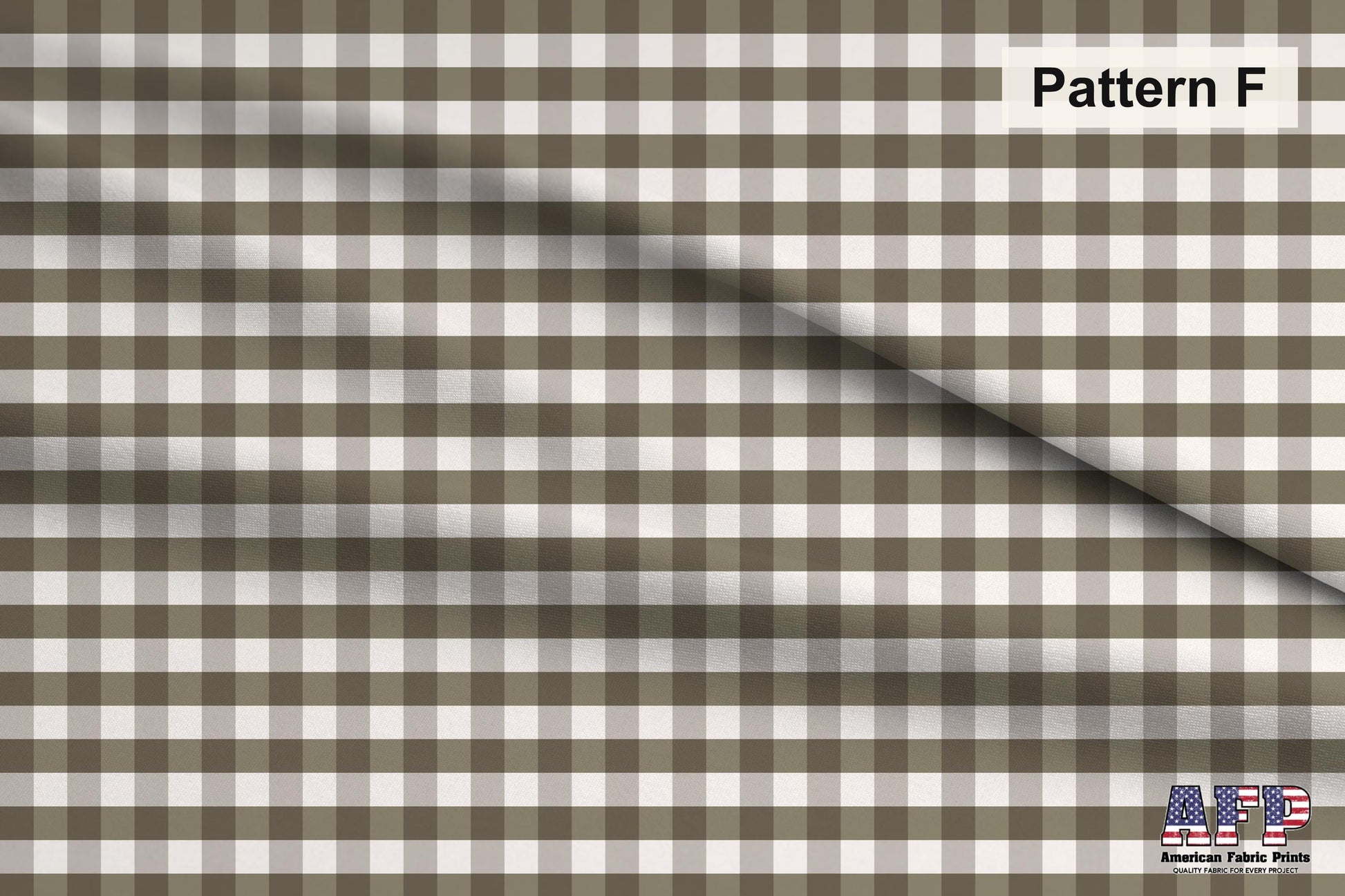 Neutral Gingham Fabrics. Pattern F. Shop now at American Fabric Prints.