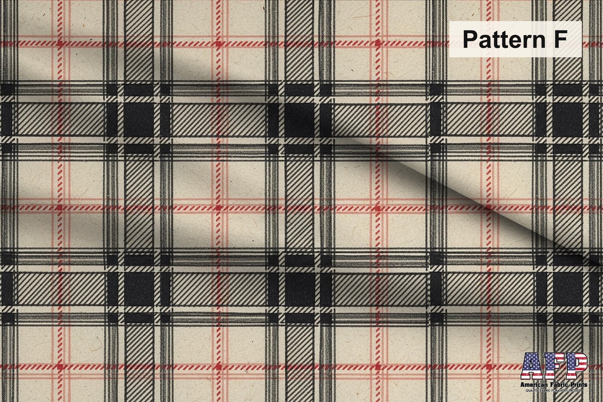 Beige Plaid Fabric Bundle Set - Shop now at American Fabric Prints