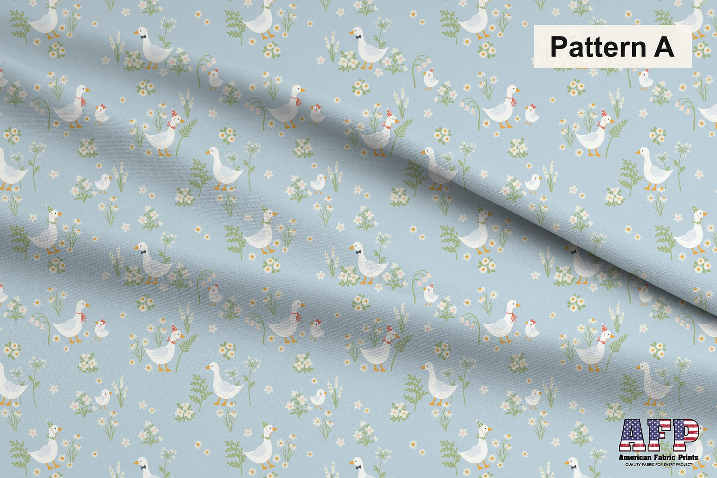 Blue+Green Goose Fabric Bundle Set - Shop now at American Fabric Prints