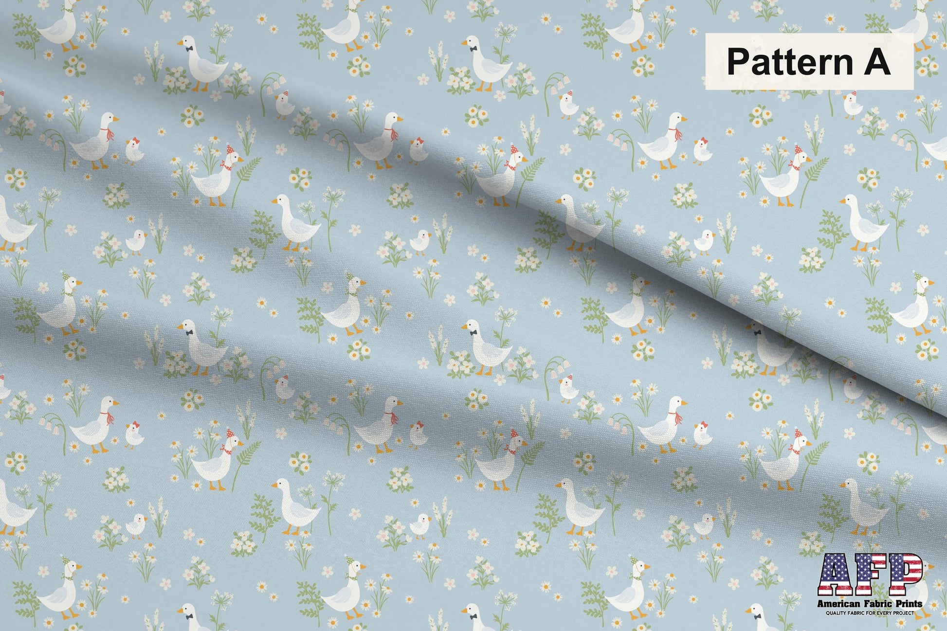 Blue+Green Goose Fabric Bundle Set - Shop now at American Fabric Prints