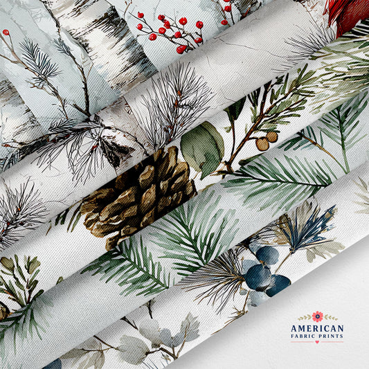 Winter Pine Fabric Bundle Set - Shop now at American Fabric Prints