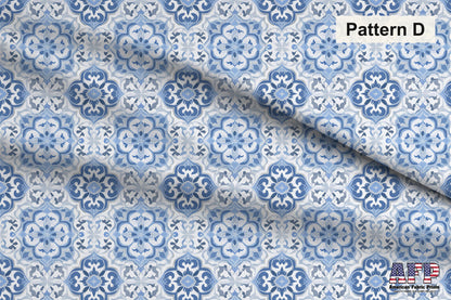 Floral Tile Fabric Bundle Set - Shop now at American Fabric Prints