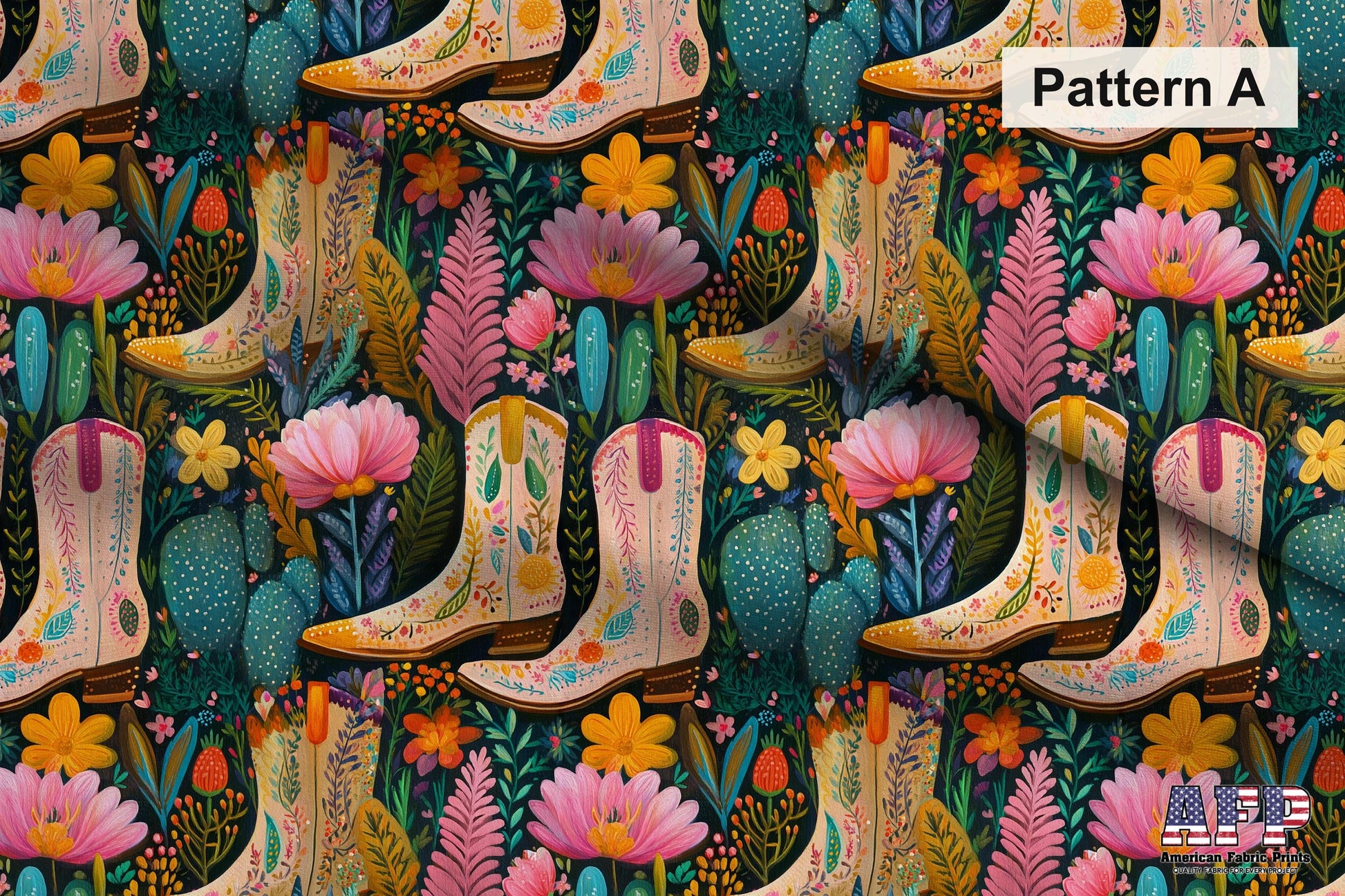 Cowgirl Cactus Fabric Bundle Set - Shop now at American Fabric Prints