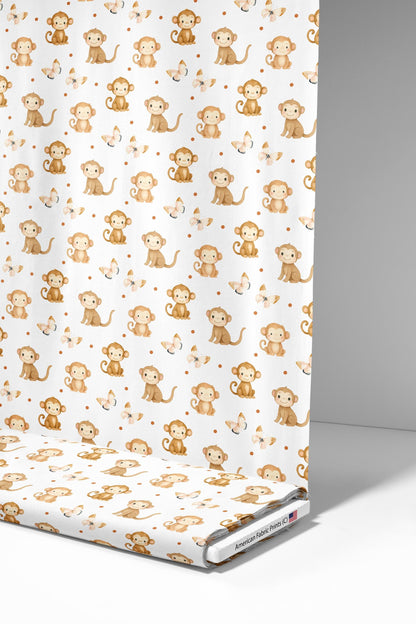 Monkey Friends Fabric - Shop now at American Fabric Prints