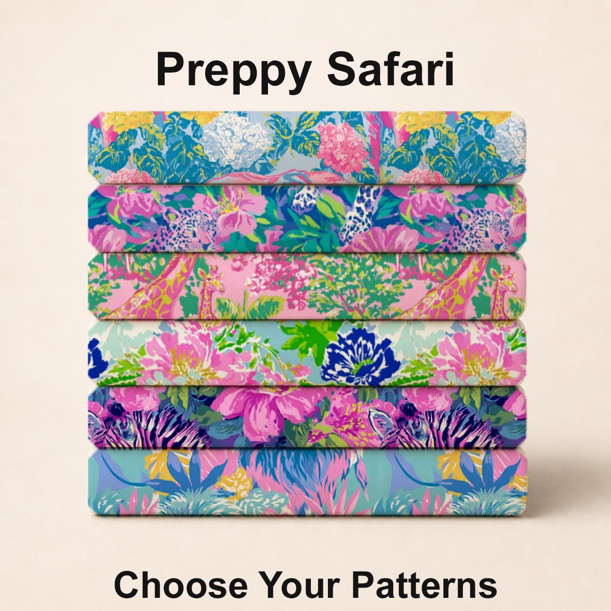 Preppy Safari Fabric Bundle Set - Shop now at American Fabric Prints