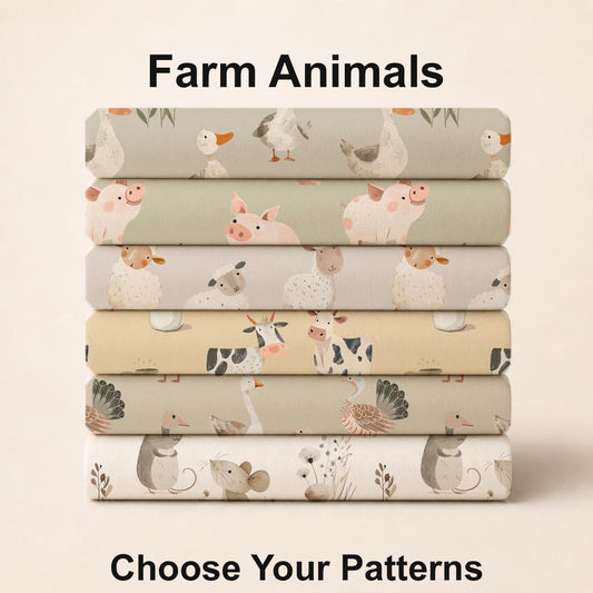 Farm Animals Fabric Set. Shop now at American Fabric Prints.