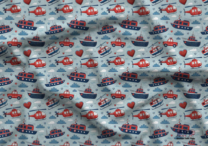 Rescue Crew Fabric - Shop now at American Fabric Prints