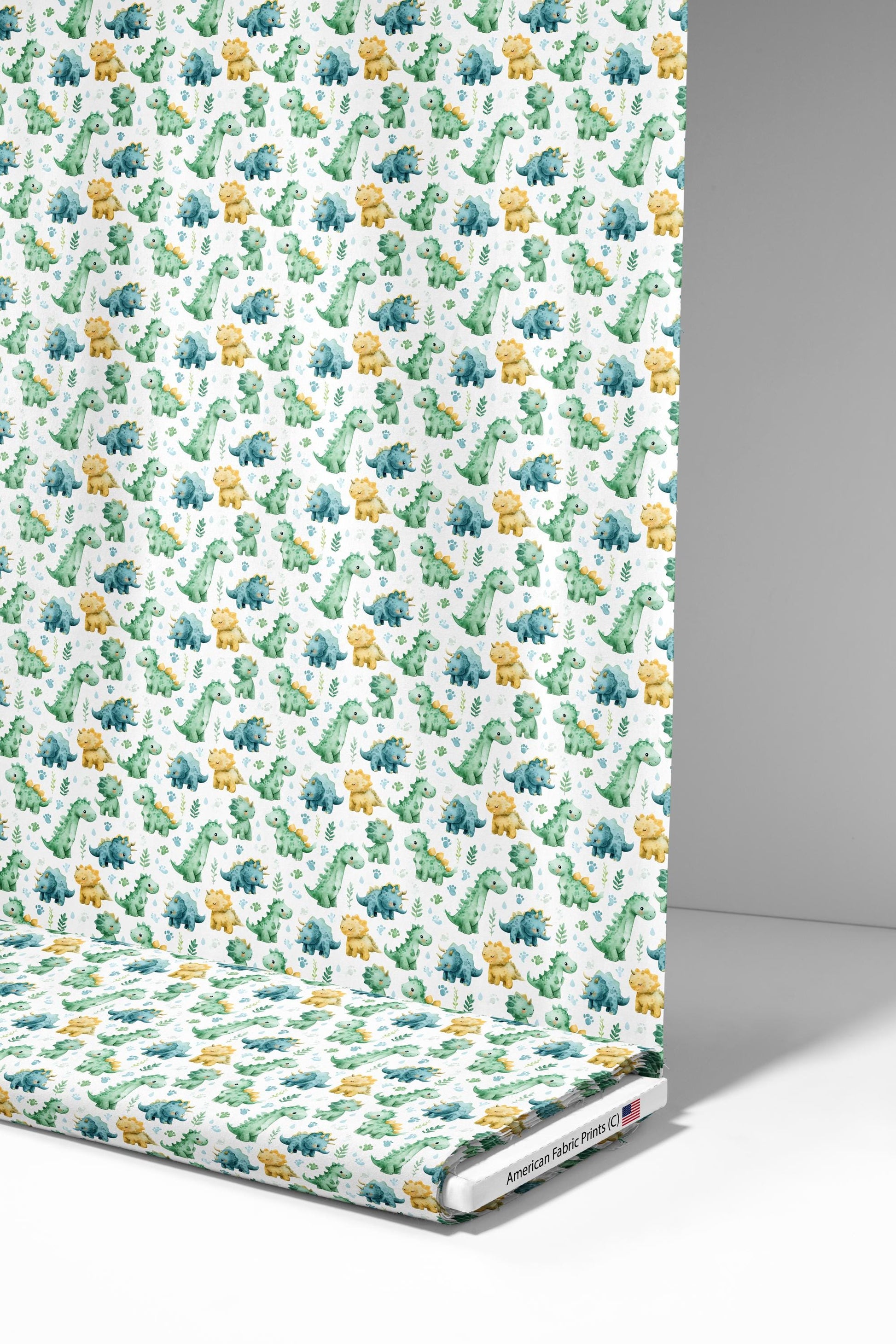 Dino Fun Fabric - Shop now at American Fabric Prints