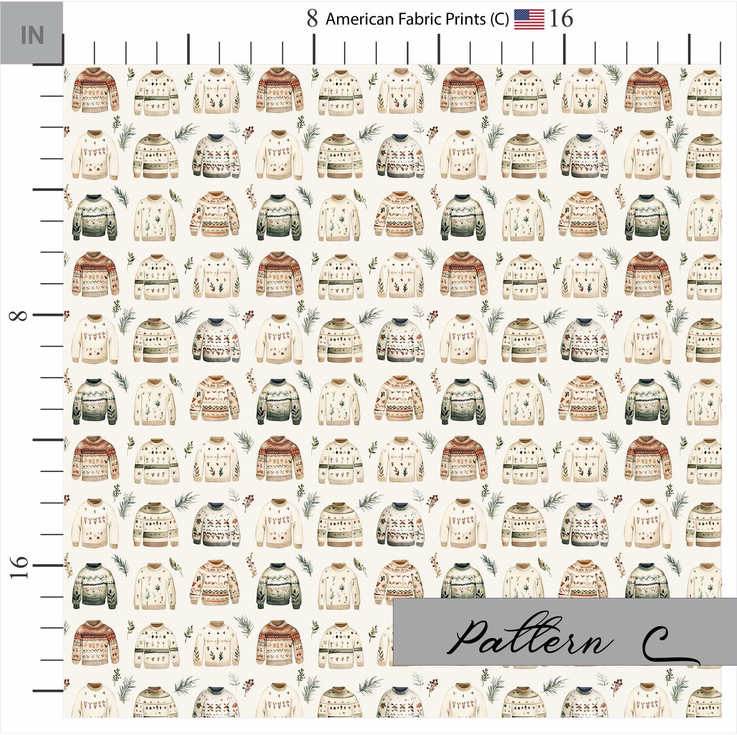 BOHO Christmas Quilting Fabric Set, Christmas Quilt Fabric, USA Made, Premium Cotton Christmas Quilting Fabric, American Fabric Prints