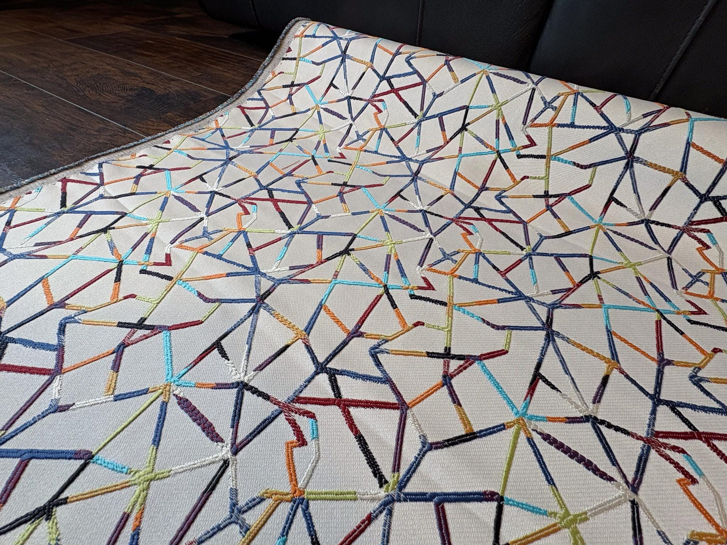 Kravet Design 35712-512 Geometric Textured Upholstery Fabric. Shop now at American Fabric Prints.