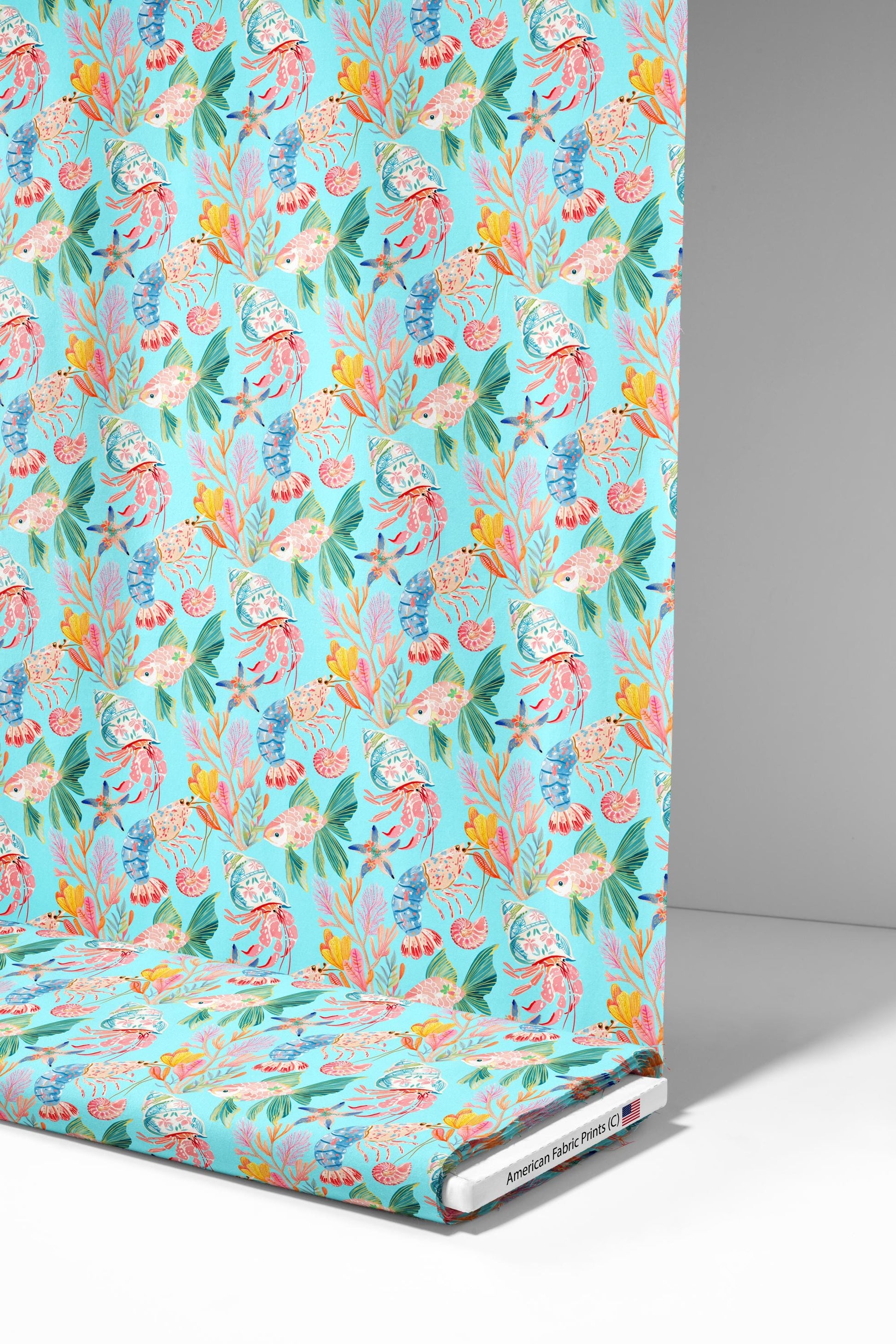 Coastal Chinoiserie Fabric - Shop now at American Fabric Prints
