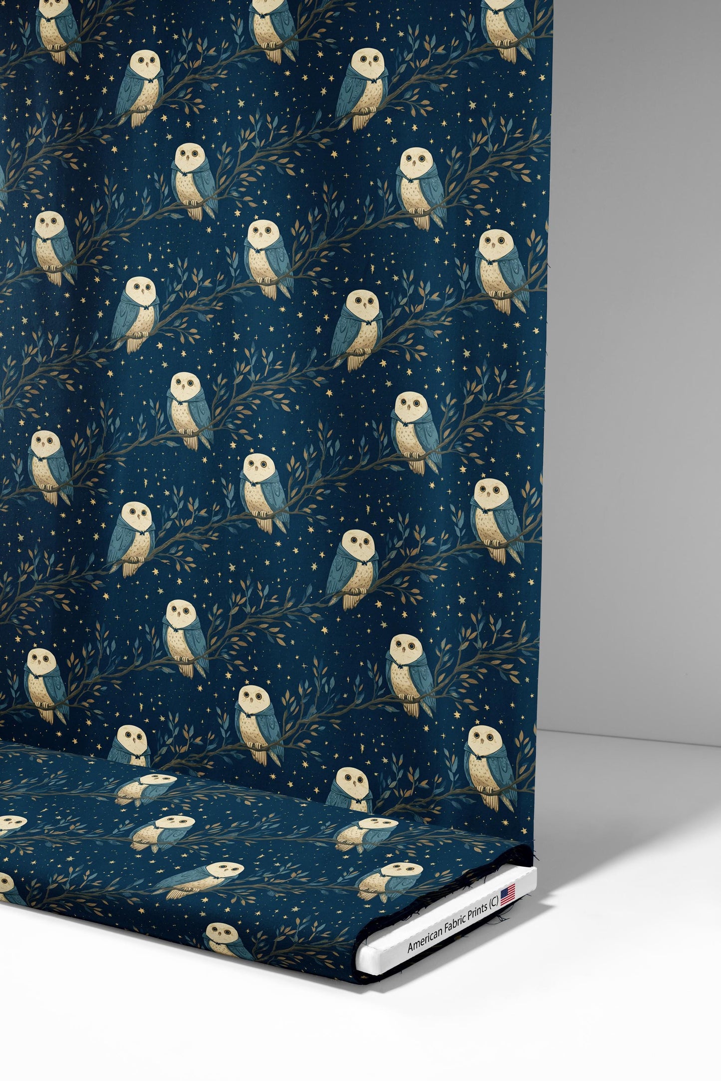 Whimsical Owl Fabric - Shop now at American Fabric Prints