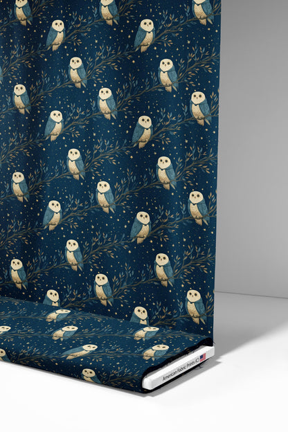 Whimsical Owl Fabric - Shop now at American Fabric Prints
