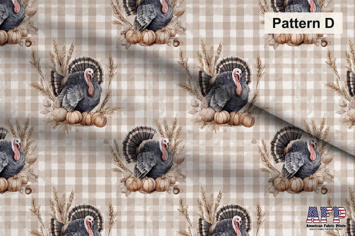 Plaid Thanksgiving Fabric Bundle Set - Shop now at American Fabric Prints