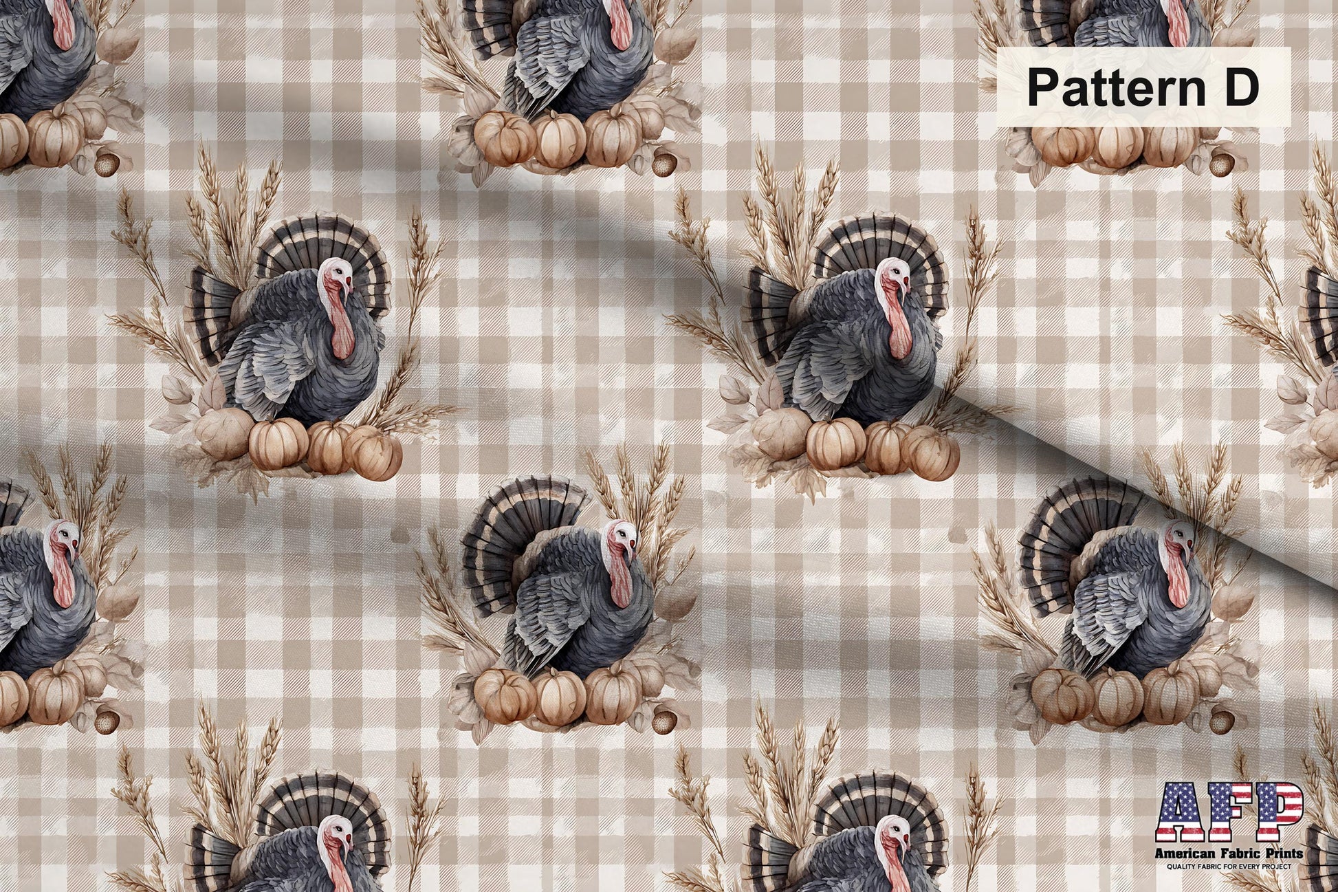 Plaid Thanksgiving Fabric Bundle Set - Shop now at American Fabric Prints
