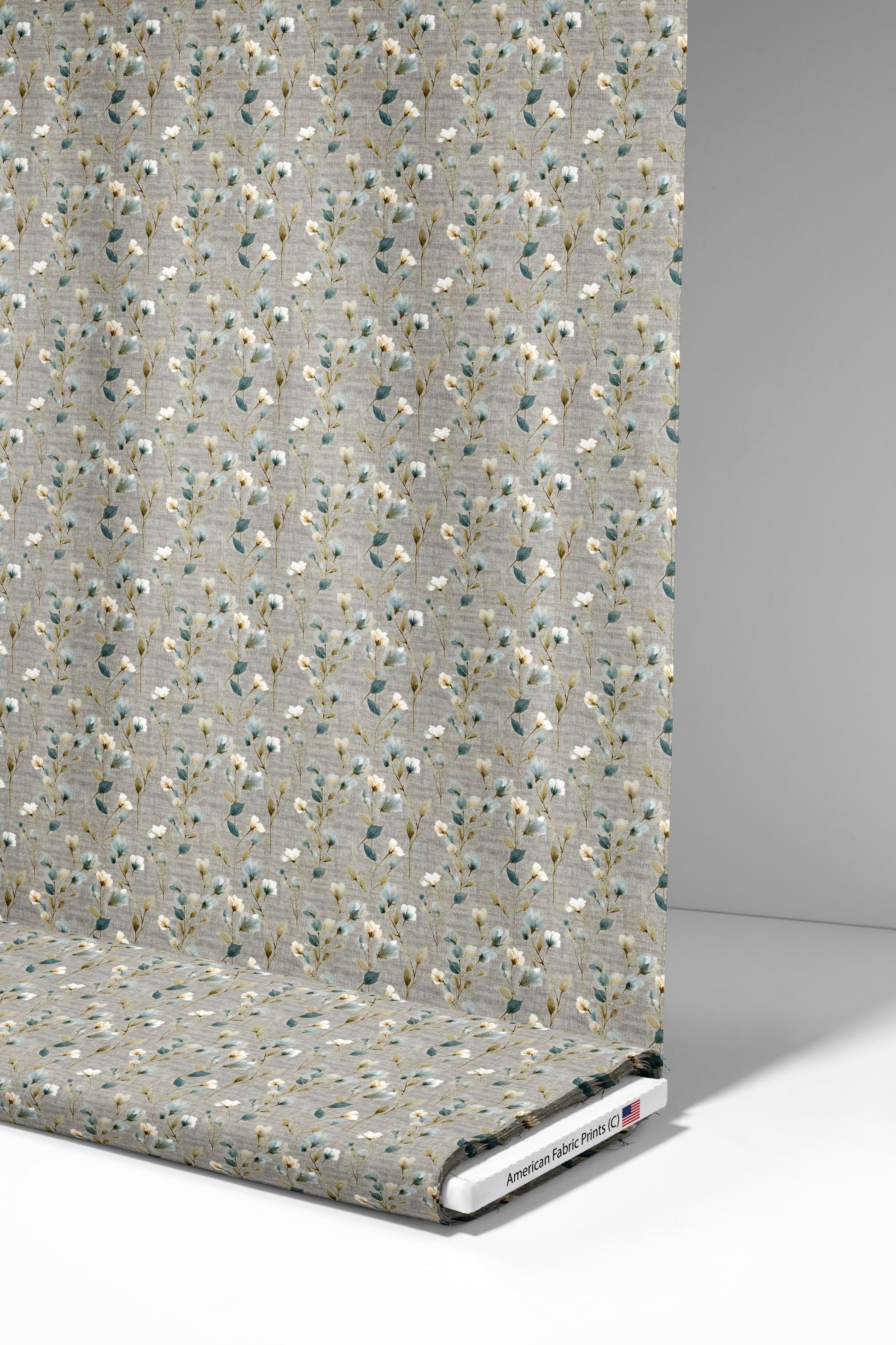 Textured Country Floral Fabric - Shop now at American Fabric Prints