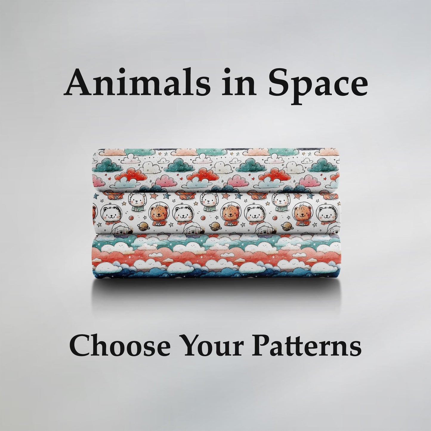 Animals in Space Fabric Bundle Set - Shop now at American Fabric Prints