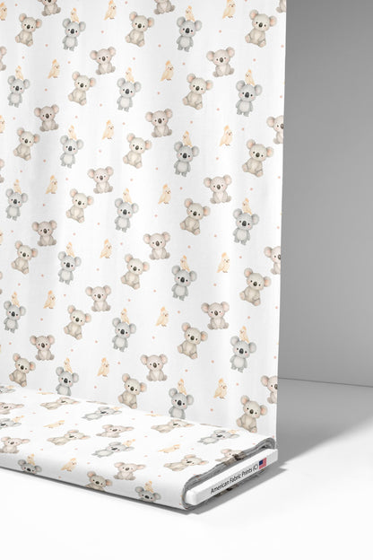 Koalas and Parrots Fabric - Shop now at American Fabric Prints