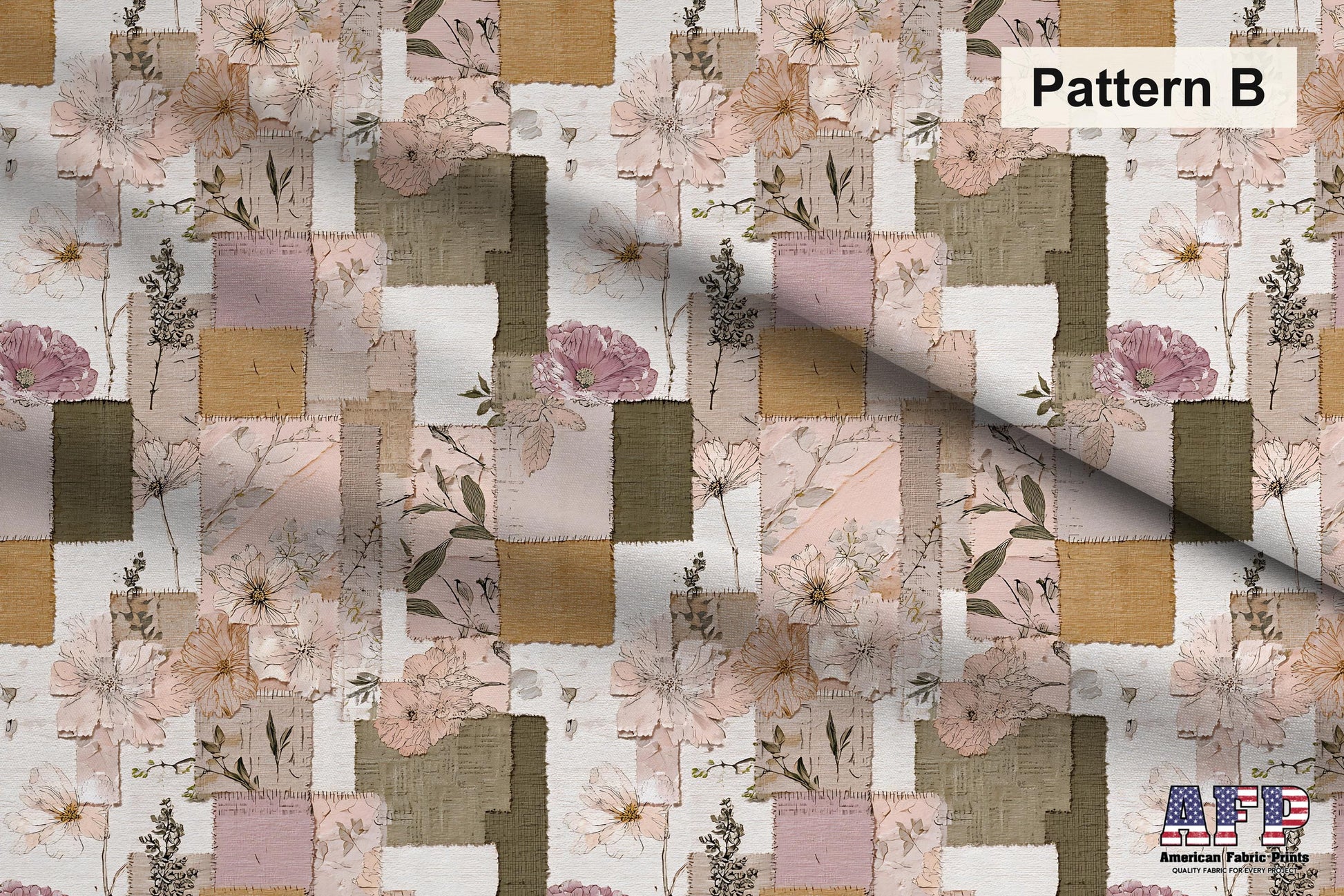Farmhouse Cottagecore Patchwork Fabric Bundle Set - Shop now at American Fabric Prints