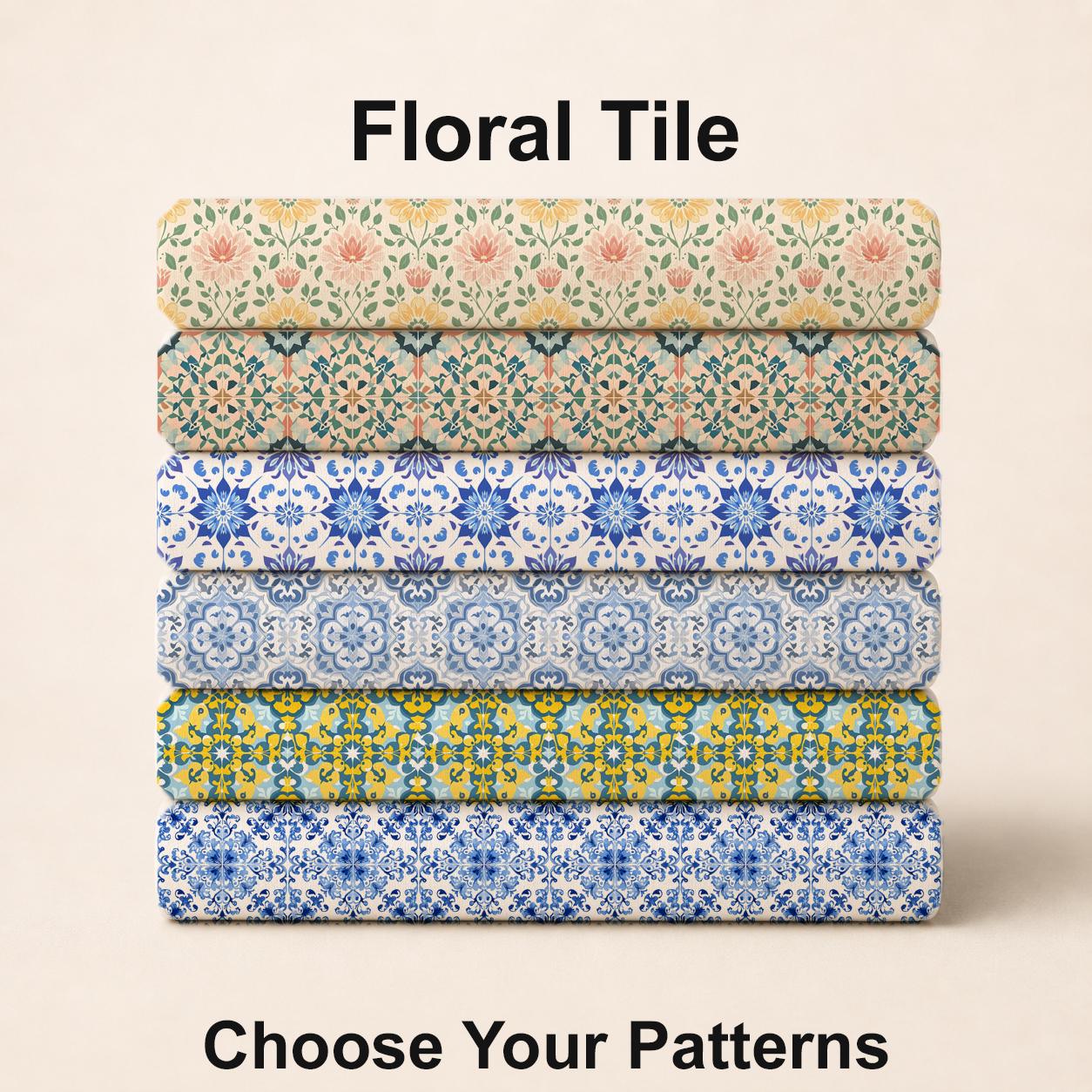 Floral Tile Fabric Bundle Set - Shop now at American Fabric Prints