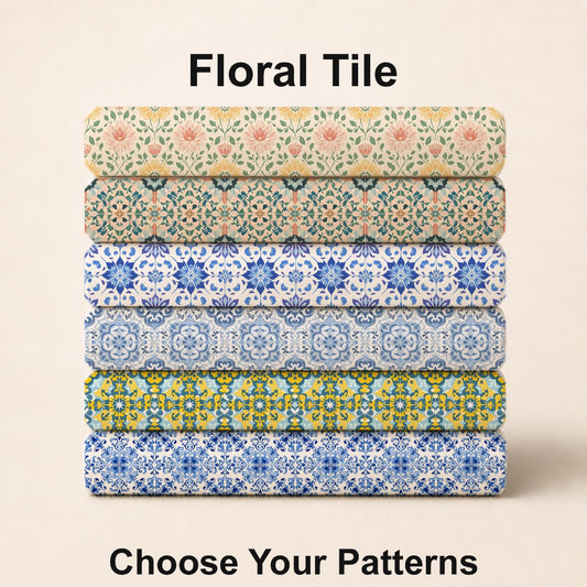 Floral Tile Fabric Bundle Set - Shop now at American Fabric Prints