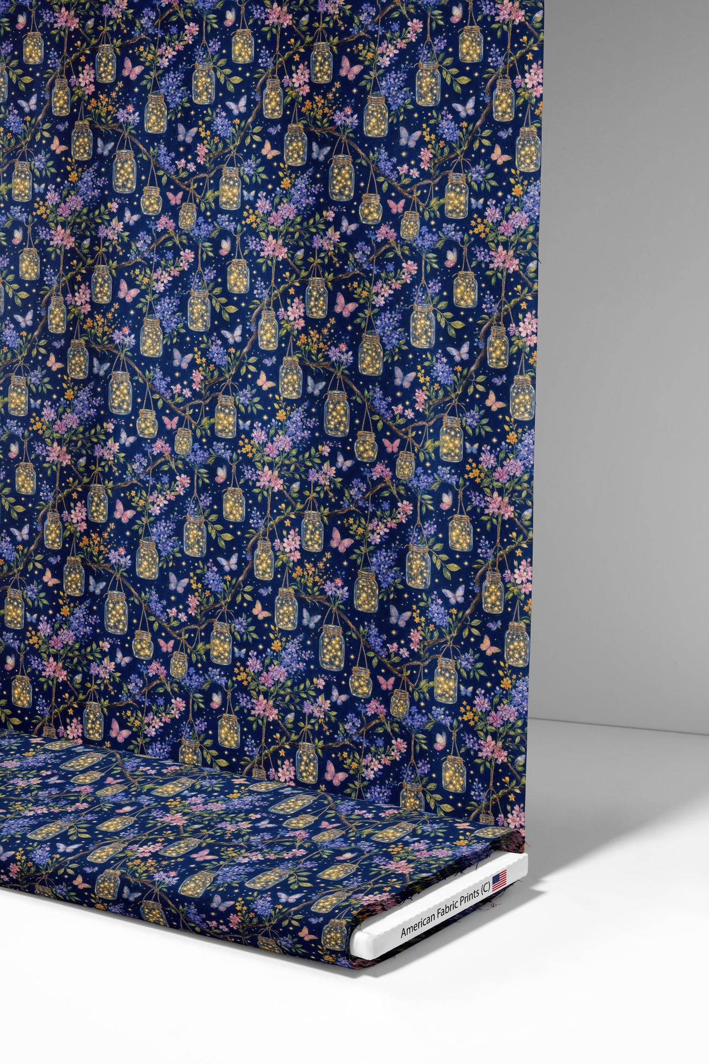 Jar Night Lights Fabric - Shop now at American Fabric Prints