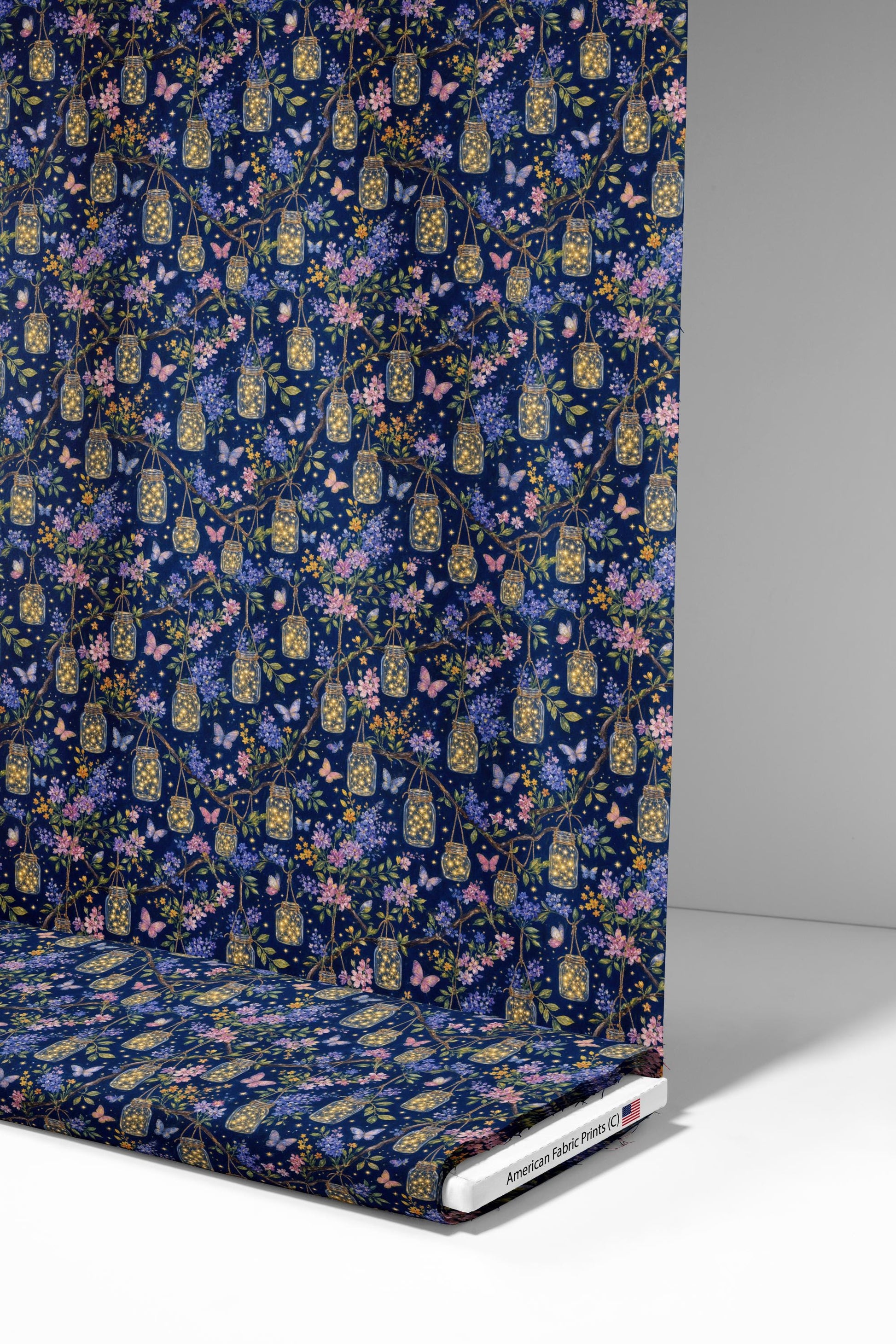 Jar Night Lights Fabric - Shop now at American Fabric Prints
