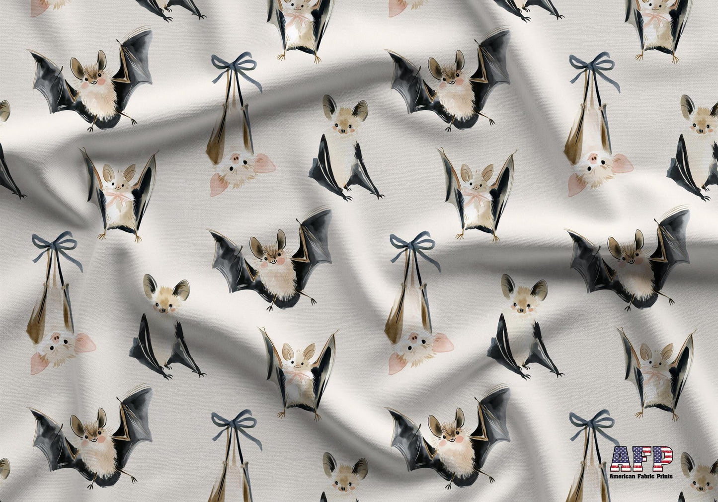 Watercolor Bats Fabric - Shop now at American Fabric Prints