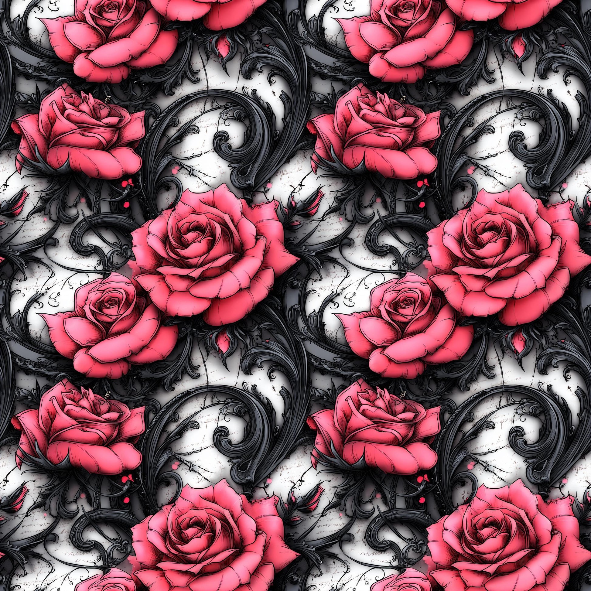 Gothic Roses Fabric - Shop now at American Fabric Prints