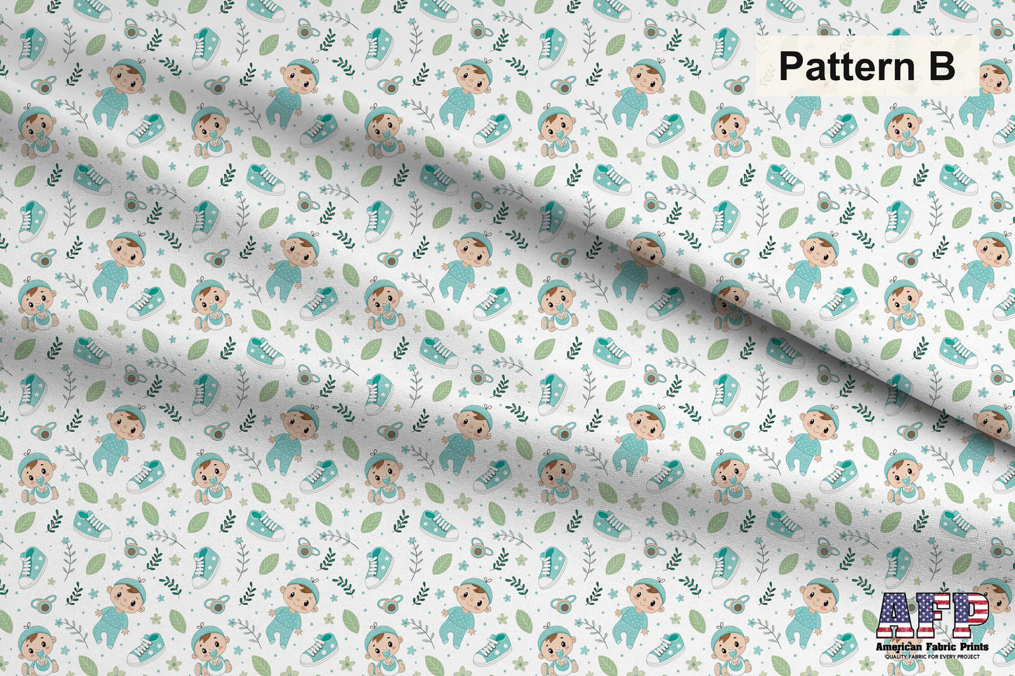Baby Boy 1 Fabric Collection. Choose Your Patterns. Pattern B Shown. Shop now at American Fabric Prints.