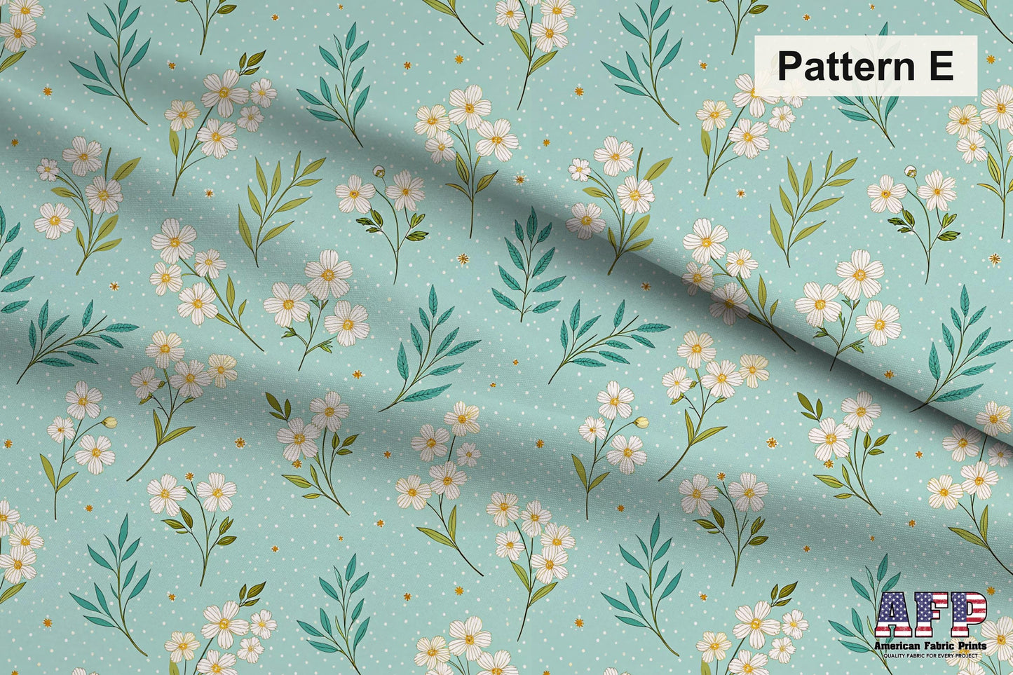 Blue and Gold Floral Fabric Bundle Set - Shop now at American Fabric Prints