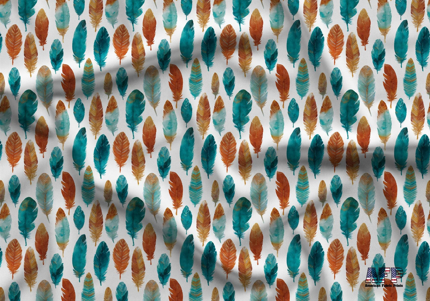 Boho Western Feathers Fabric - Shop now at American Fabric Prints