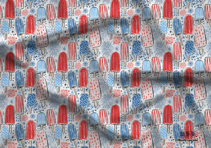 USA Popsicles Fabric - Shop now at American Fabric Prints