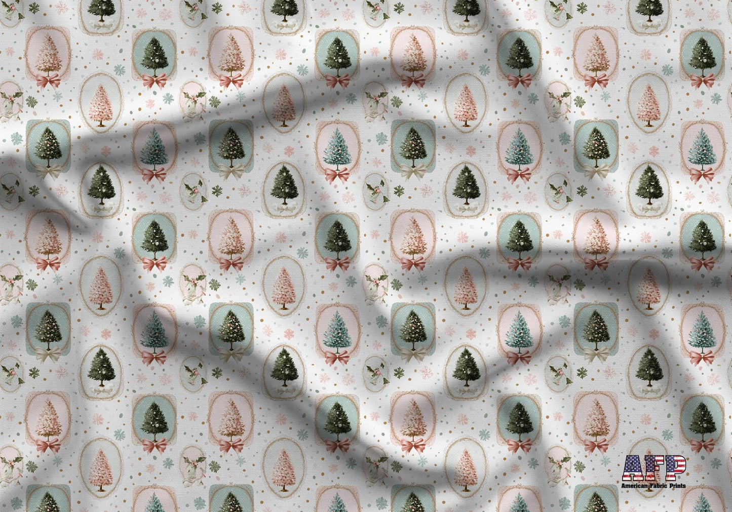 Coquette Christmas Frame 2 Fabric - Shop now at American Fabric Prints