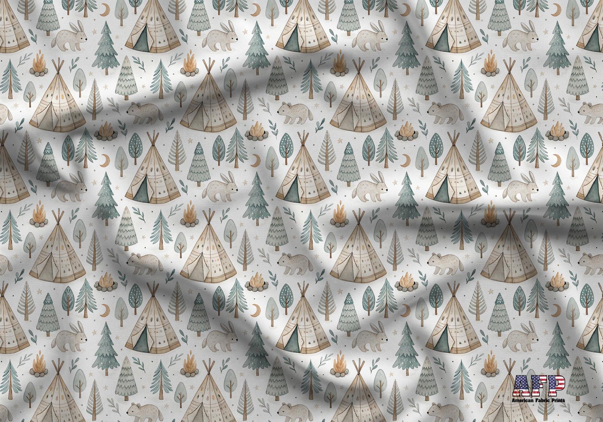 Boho Woodland Fabric - Shop now at American Fabric Prints