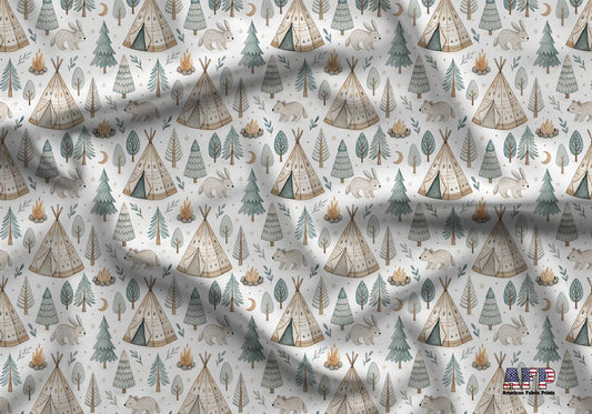 Boho Woodland Fabric - Shop now at American Fabric Prints