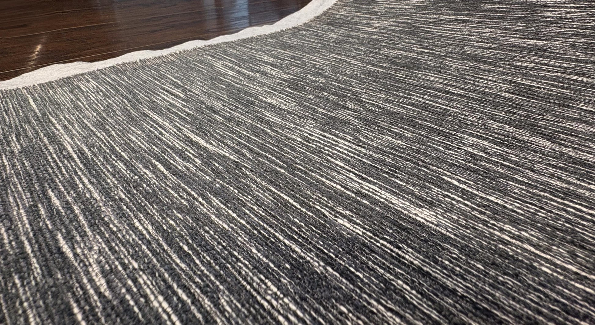 Gray / Grey and White Chenille Woven Fabric. Backing already attached. Shop now at American Fabric Prints.