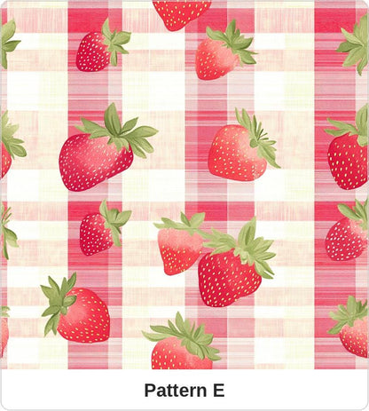 Strawberry Coordinate Fabric | Strawberry Cotton Fabric | Summer Themed Quilt Fabric | Strawberries | Made in USA | American Fabric Prints