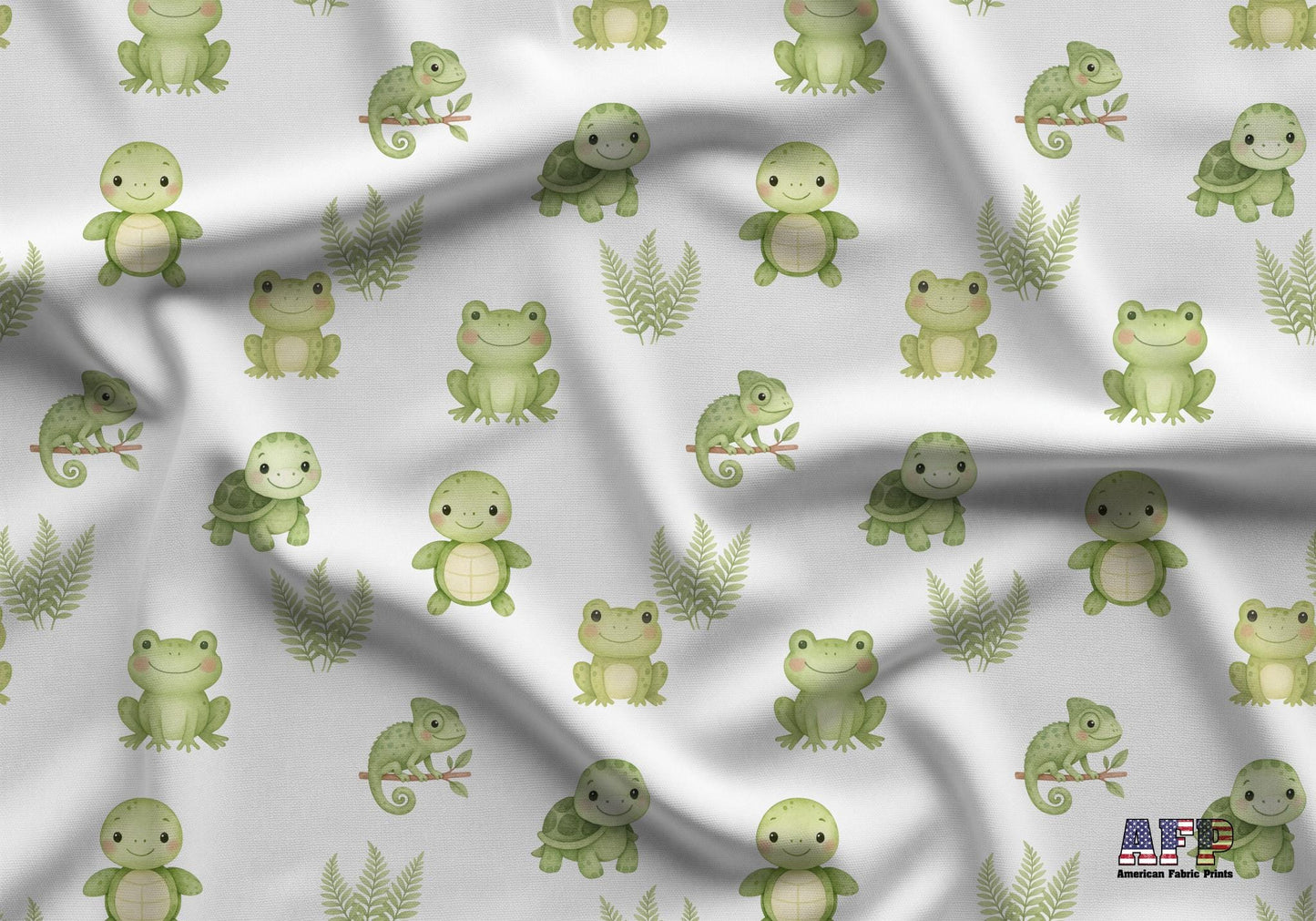 Tiny Reptiles Fabric - Shop now at American Fabric Prints