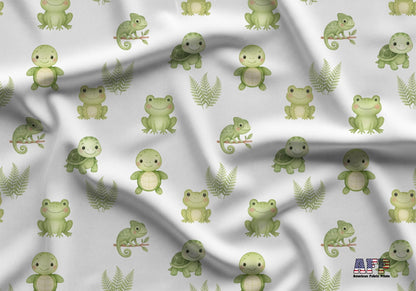 Tiny Reptiles Fabric - Shop now at American Fabric Prints