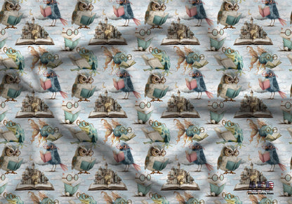 Animals Reading Fabric - Shop now at American Fabric Prints