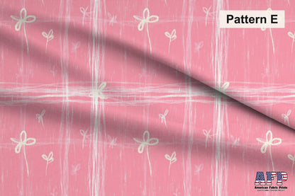 Sketchy Pink+Yellow Fabric Bundle Set - Shop now at American Fabric Prints