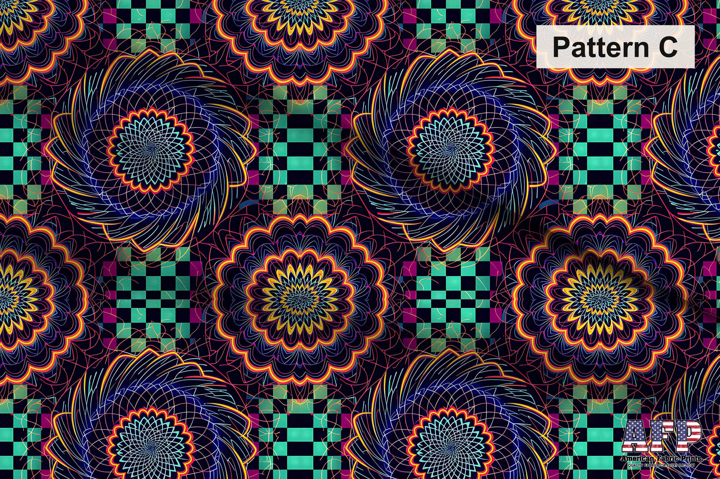Trippy Neon Fabric Bundle Set - Shop now at American Fabric Prints