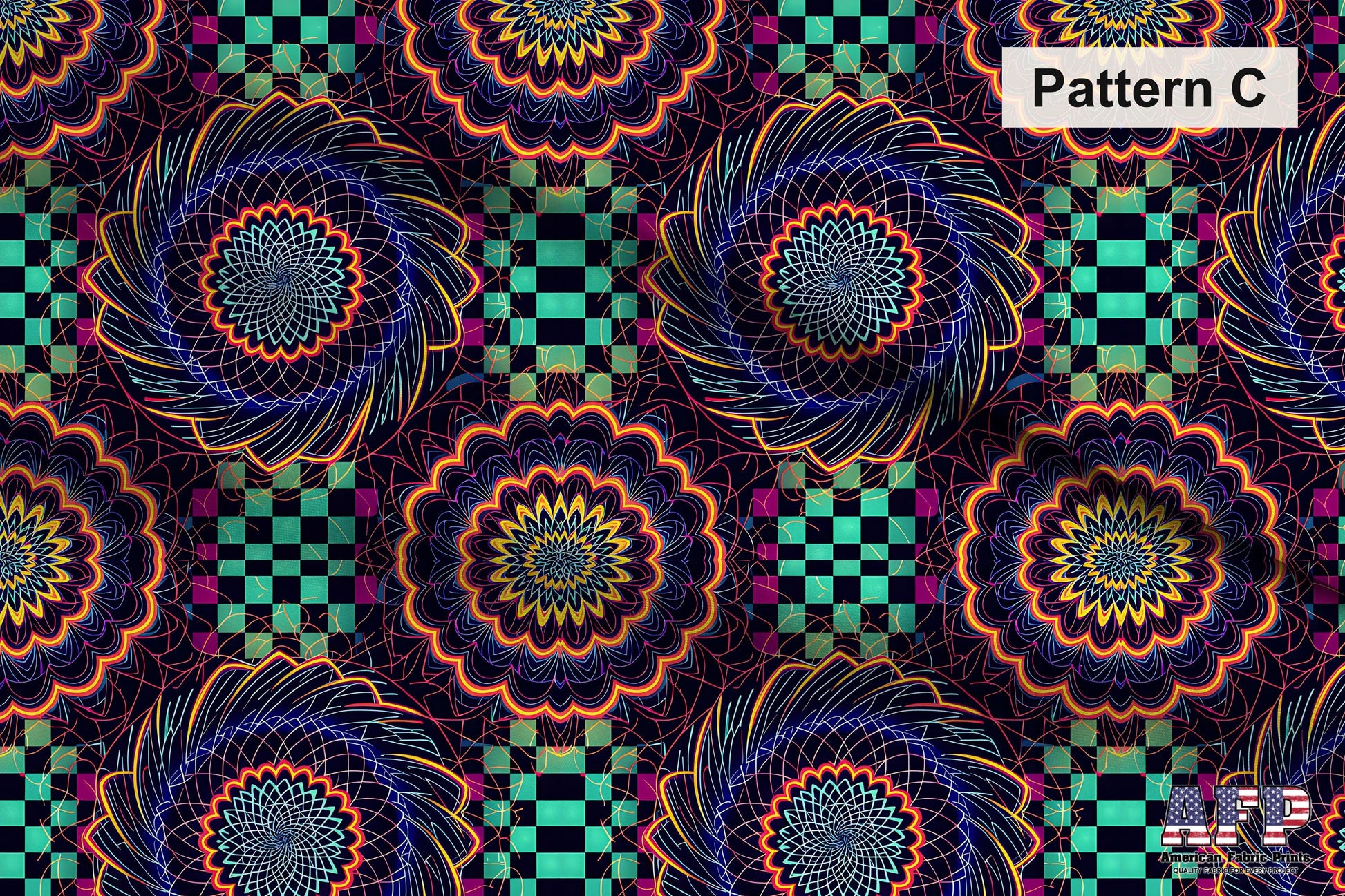 Trippy Neon Fabric Bundle Set - Shop now at American Fabric Prints