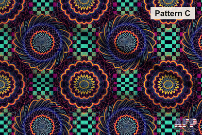 Trippy Neon Fabric Bundle Set - Shop now at American Fabric Prints
