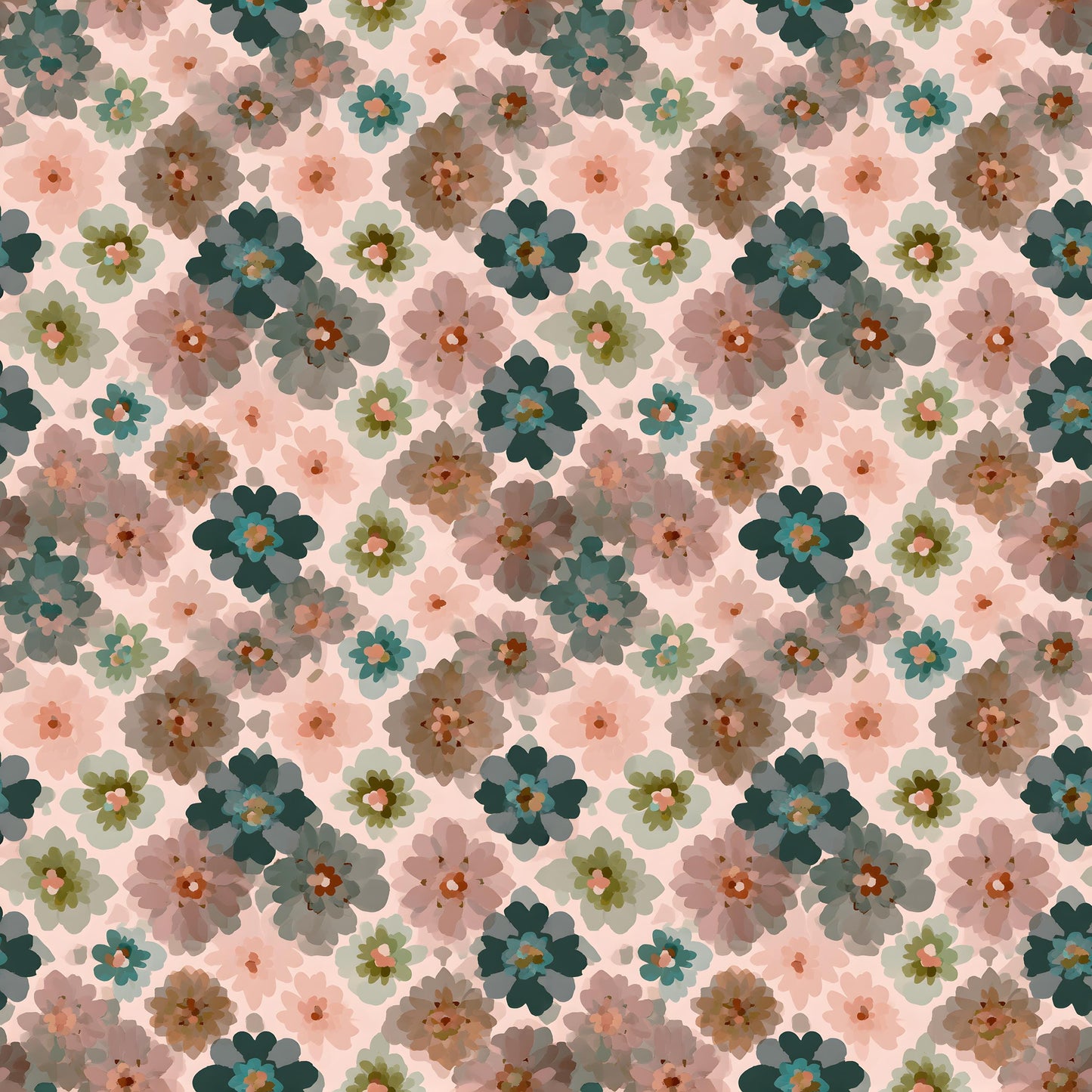 Soft Boho Floral Fabric - Shop now at American Fabric Prints
