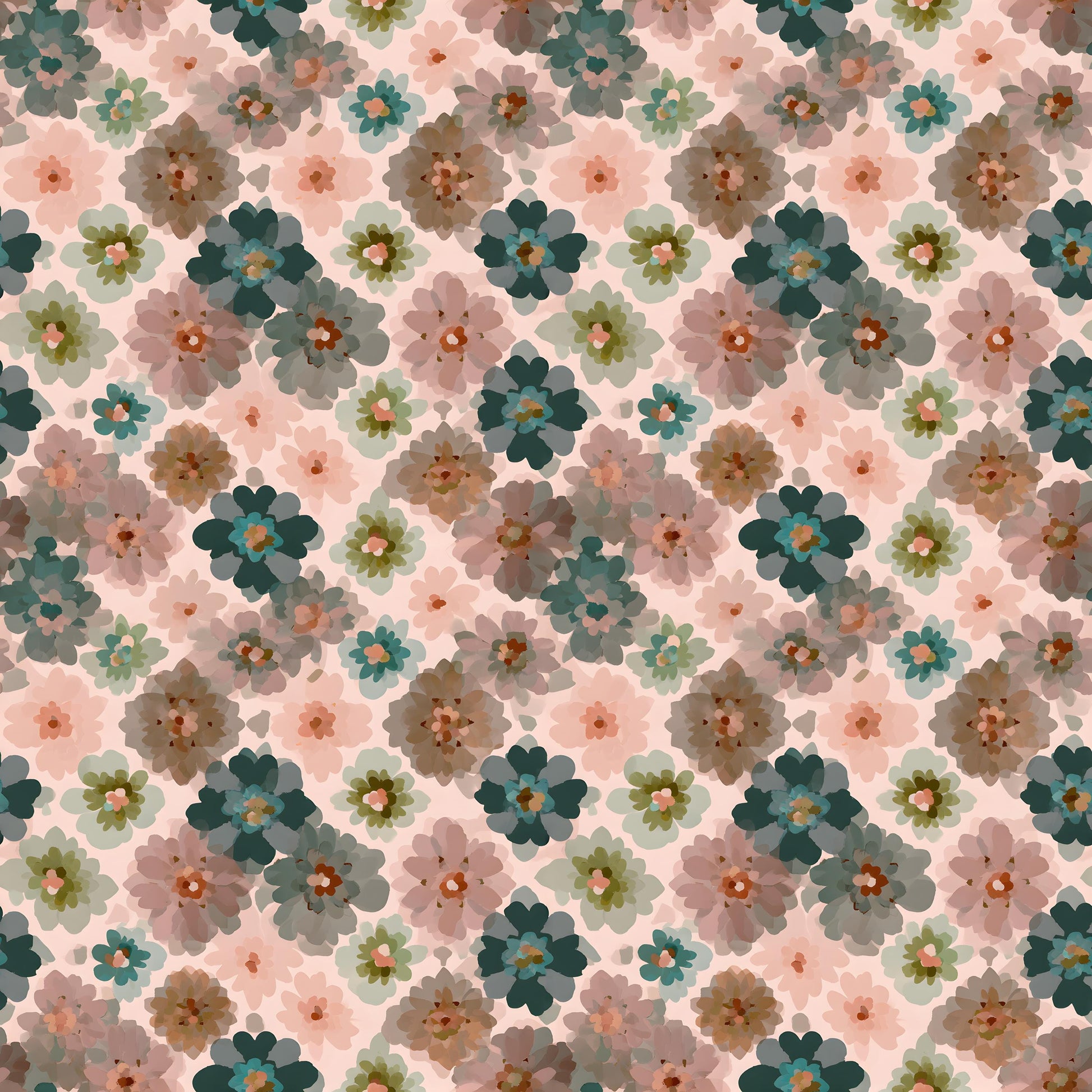 Soft Boho Floral Fabric - Shop now at American Fabric Prints