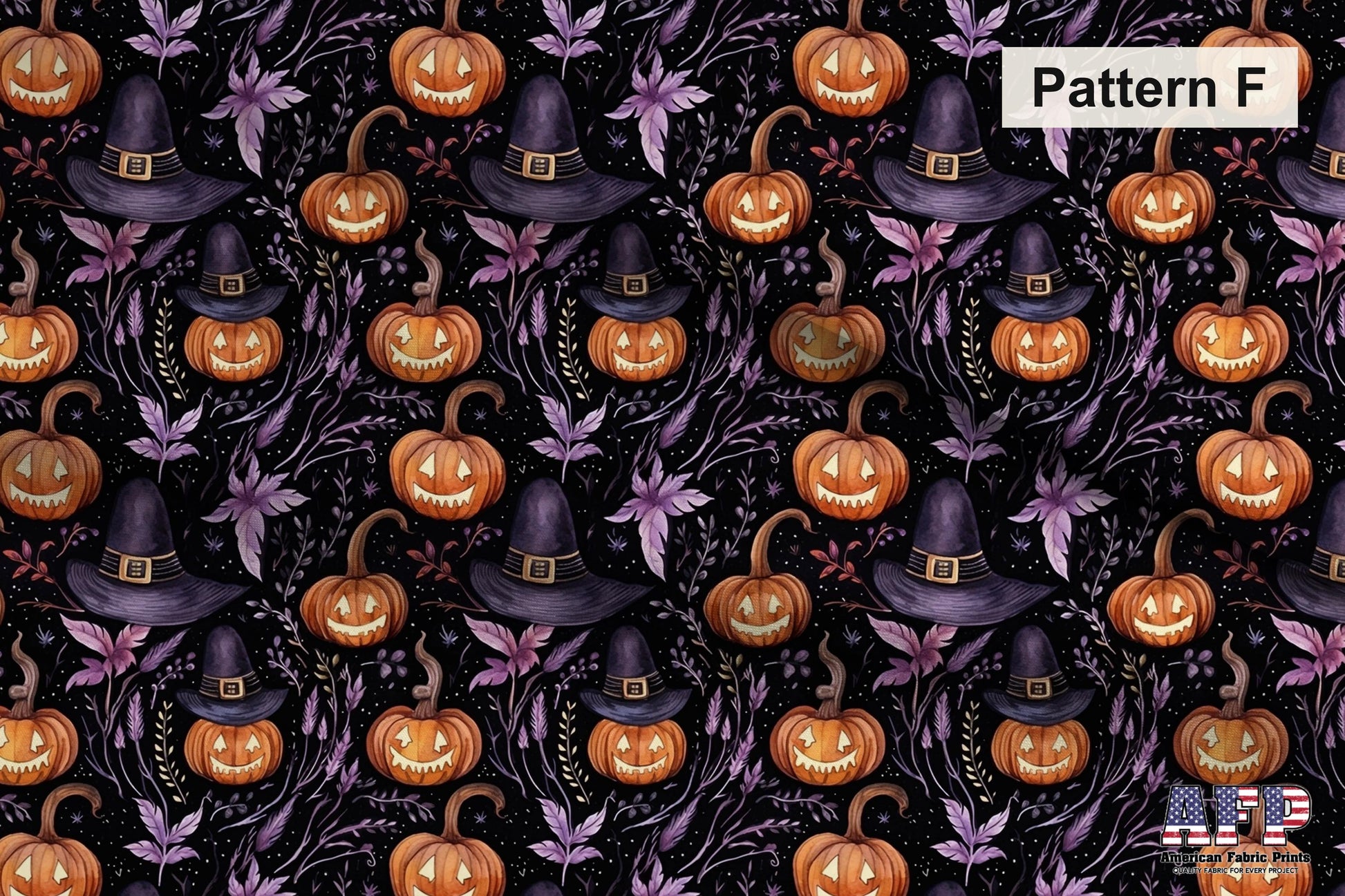 Boho Halloween Fabric Set. Choose Your Spooky Fabrics. Pattern F Shown. Shop now at American Fabric Prints.