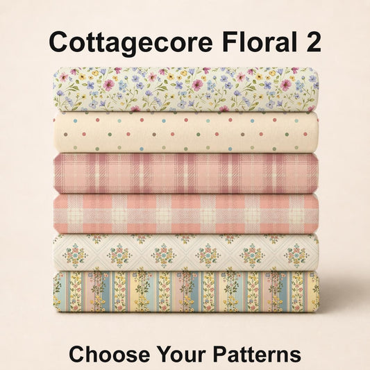 Cottagecore Floral 2 Fabric Bundle Set - Shop now at American Fabric Prints